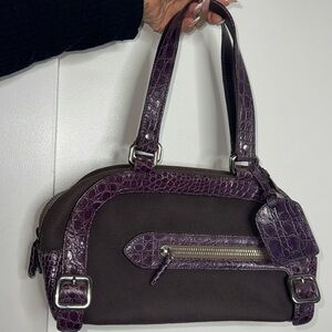 PRADA Bowling crocodile handbag